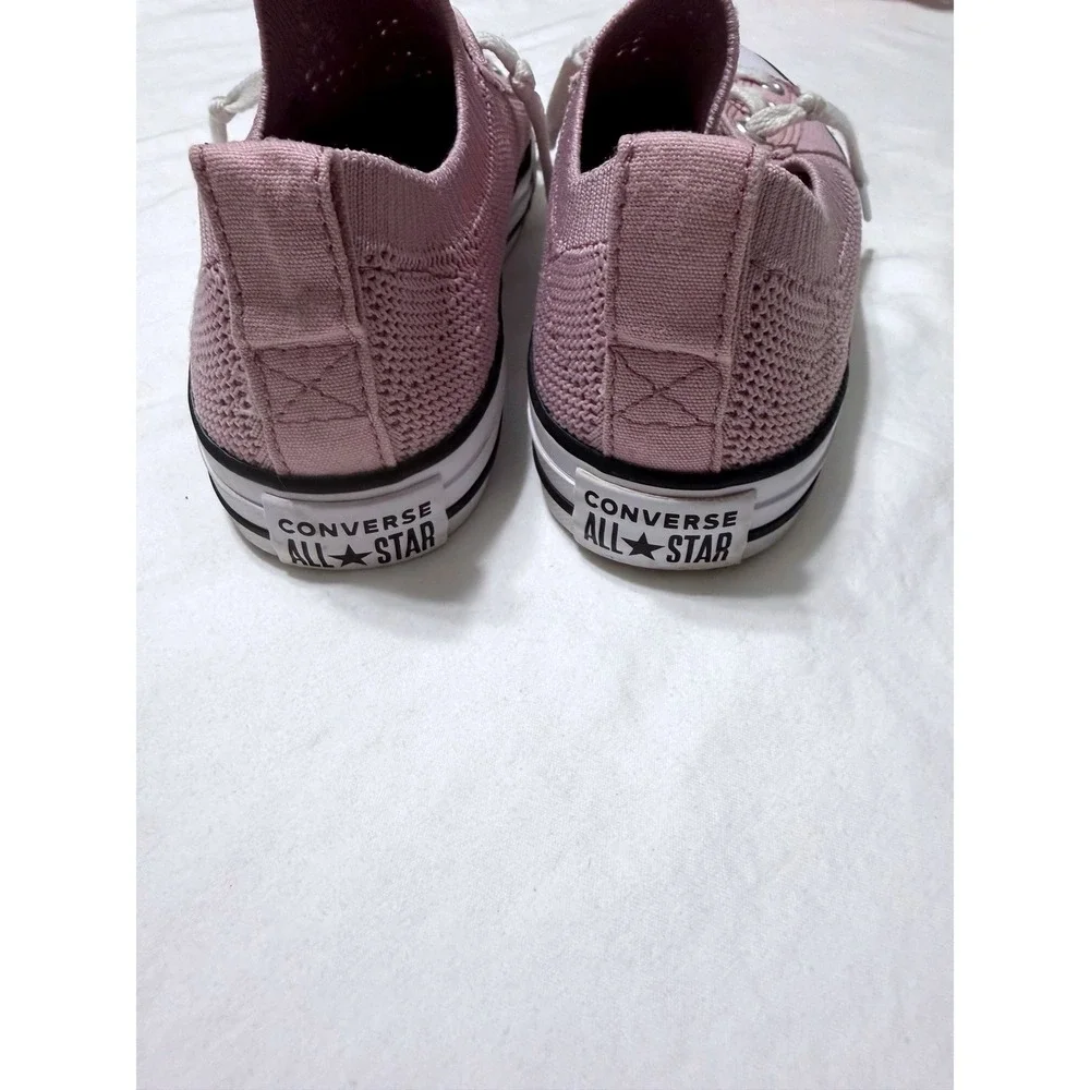 Converse Chuck Taylor All Star Shoreline Pink Knit Low Top Shoes A09072F Size 2Y